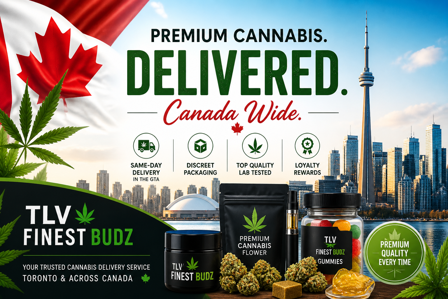 Pick of the Month: Cannabis Delivery in Canada — Spotlight on TLV Finest Budz